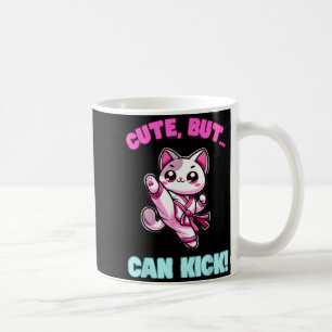 Schattig Maar Kan Trappen Taekwondo Kat Grappige M Koffiemok