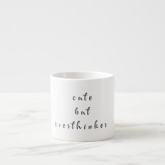 schattig maar overdenker espresso kop