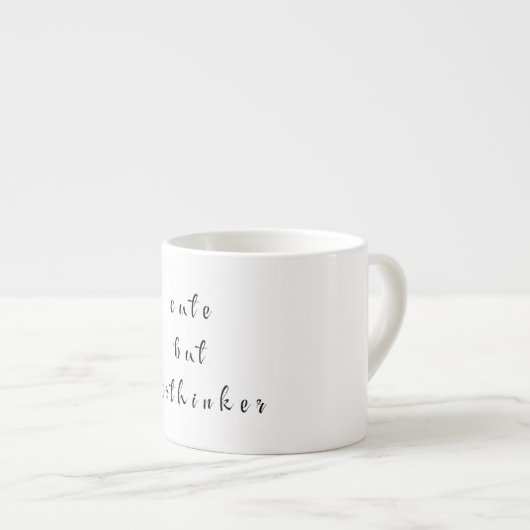 schattig maar overdenker espresso kop (Voorkant rechts)