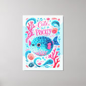 Schattig maar Prikkelbaar Canvas Afdruk (Voorkant)