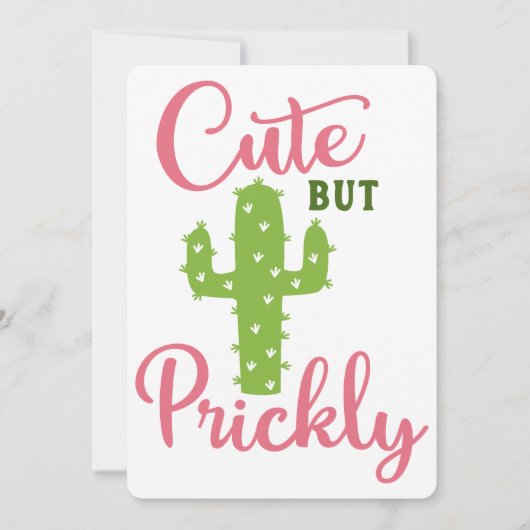 Schattig maar Prikkelbaar Kaart (Voorkant)
