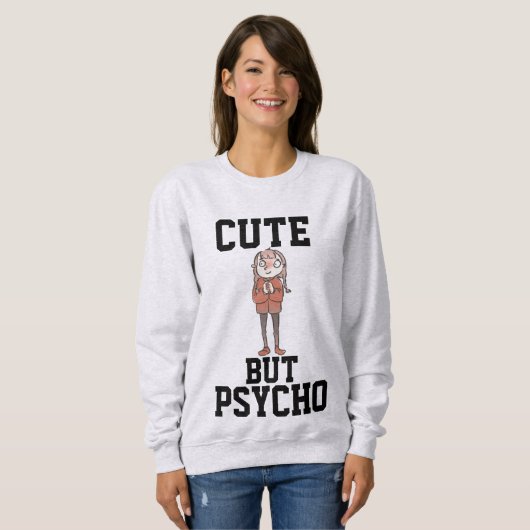 SCHATTIG MAAR PSYCHO Dames grappige T-shirts (Voorkant volledig)
