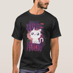 Schattig maar psycho grappige katten trui mijn kat t-shirt