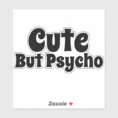 Schattig, Maar Psycho Sticker (Vel)