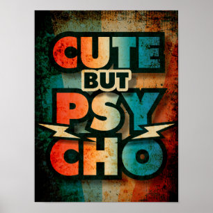 Schattig Maar Psychotisch Poster