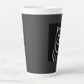 Schattig maar Vervloekte Kat Latte Mok (Voorkant)
