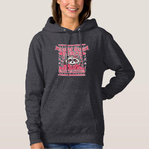 Schattig Maar Wild Coquette Wasbeer   DIY Knippen  Hoodie