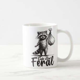 Schattig Maar Wild Panda Wasbeenkostuum Grappige W Koffiemok