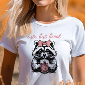 Schattig maar wild wasbeer Tri-Blend shirt