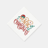 Schattig 'Magie van Kerstmis' Servet (Hoek)