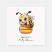 Schattig magisch bijen Baby shower Servet (Voorkant)
