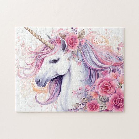 Schattig Magisch Eenhoorn Legpuzzel (Horizontaal)