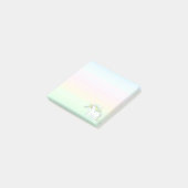 Schattig Magisch Eenhoorn op Pastelkleuren Post-it® Notes (Schuin)