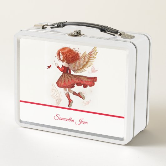 Schattig Magisch Klein Rood Vliegend Sprookjesacht (Voorkant)