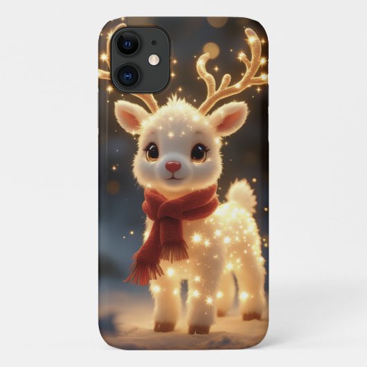 Schattig Magisch Rendier met Fonkelende Lichten Case-Mate iPhone Case (Achterkant)