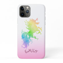 Schattig magisch watercolor regenboog eenhoorn