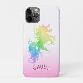 Schattig magisch watercolor regenboog eenhoorn Case-Mate iPhone case