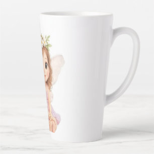Schattig Magische Bloemen Kroon Baby Fee Latte Mok