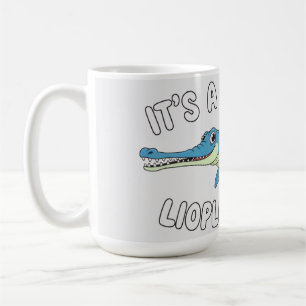 Schattig Magische Liopleurodon Fantasy Prehistoris Koffiemok