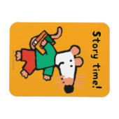 Schattig Maisy Loves to Read Magneet (Horizontaal)