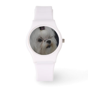 Schattig Maltees Horloge