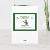 Schattig Maltees Puppy - St. Patrick het Bericht Kaart (Achterkant)