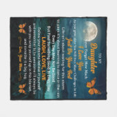 schattig mam Daughter sentiment Fleece Deken (Voorkant (Horizontaal))