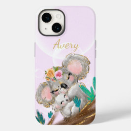 Schattig Mama Koala Beer, Baby, speciaal gepersona Case-Mate iPhone 14 Hoesje
