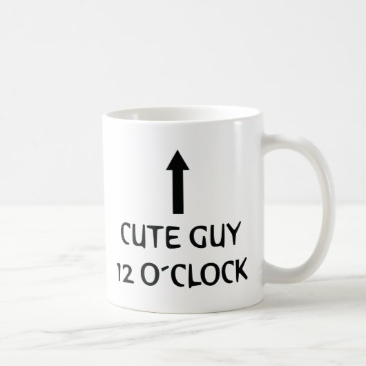schattig man 12 uur koffiemok (Rechts)