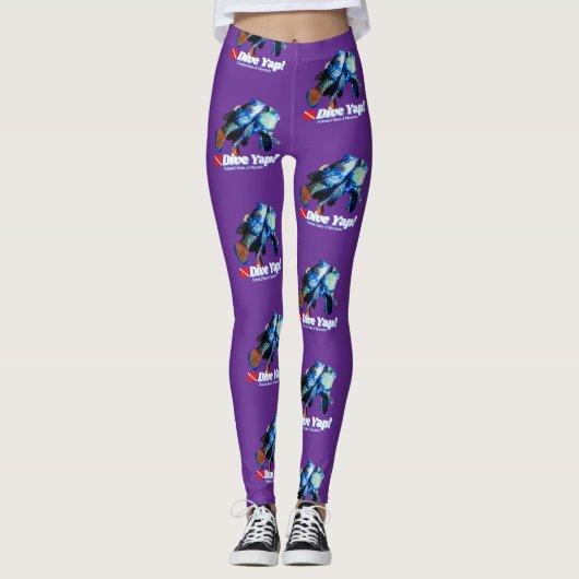 Schattig mandarijnpair leggings (Voorkant)