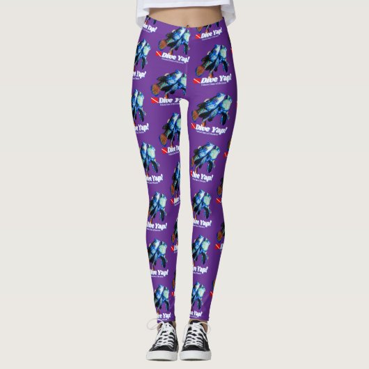 Schattig mandarijnpair leggings (Voorkant)
