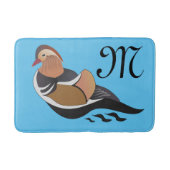 Schattig Mandarin Duck Swimming Badmat (Voorkant)