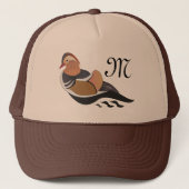 Schattig Mandarin Duck Swimming Trucker Pet (Voorkant)