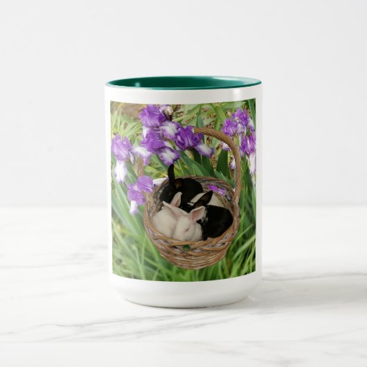 Schattig mandje Baby Bunnies Mok (Midden)