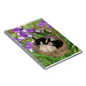 Schattig mandje Baby Bunnies Notitieboek (Rechterzijde)