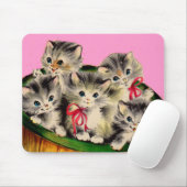 schattig mandje van kittens muismat (Met muis)
