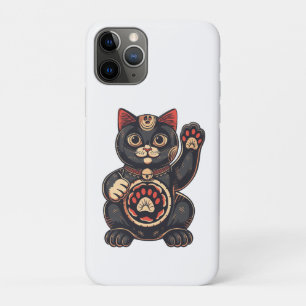 schattig Maneki Neko kat print getekend Japans Case-Mate iPhone Case