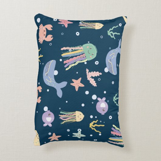 Schattig marien leven naadloos patroon accent kussen (Achterkant (Verticaal))