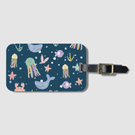 Schattig marien leven naadloos patroon bagagelabel