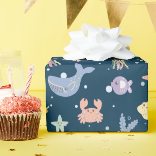 Schattig marien leven naadloos patroon cadeaupapier (Verjaardagsfeest)