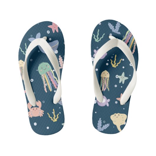 Schattig marien leven naadloos patroon kinder teenslippers (Voetbed)