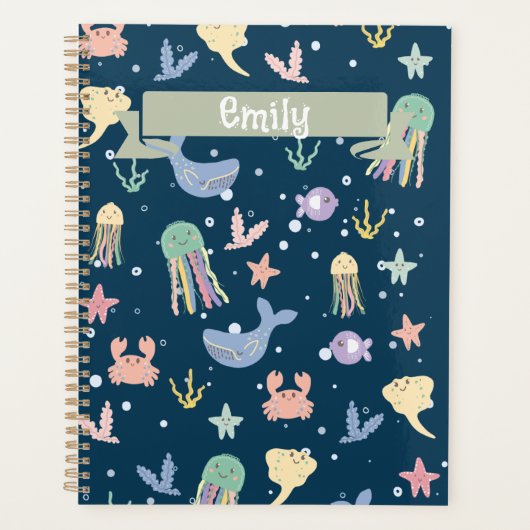 Schattig marien leven naadloos patroon planner (Voorkant)