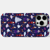 Schattig Marine Notenkraker Kerstpatroon Case-Mate iPhone Case (Achterkant (horizontaal))