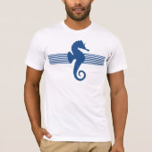 Schattig marineblauw paard t-shirt (Voorkant)