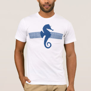 Schattig marineblauw paard t-shirt