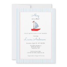 Schattig maritiem bootje baby jongen baby shower