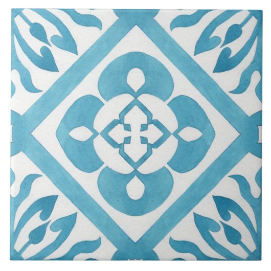 schattig marokko betegeld decor keramische tegel tegeltje (Voorkant)