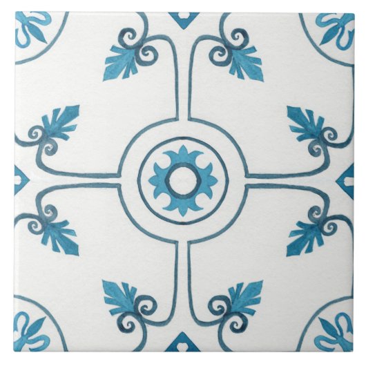 schattig marokko betegeld decor keramische tegel tegeltje (Voorkant)