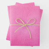 Schattig massief gradiënt ombre roze inpakpapier vel (In situ)