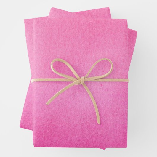 Schattig massief gradiënt ombre roze inpakpapier vel (In situ)
